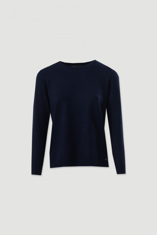 Pull en maille à encolure ronde Pull en maille à encolure ronde