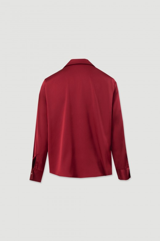 Satin long-sleeve blouse Satin long-sleeve blouse