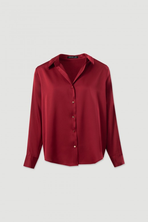Satin long-sleeve blouse Satin long-sleeve blouse