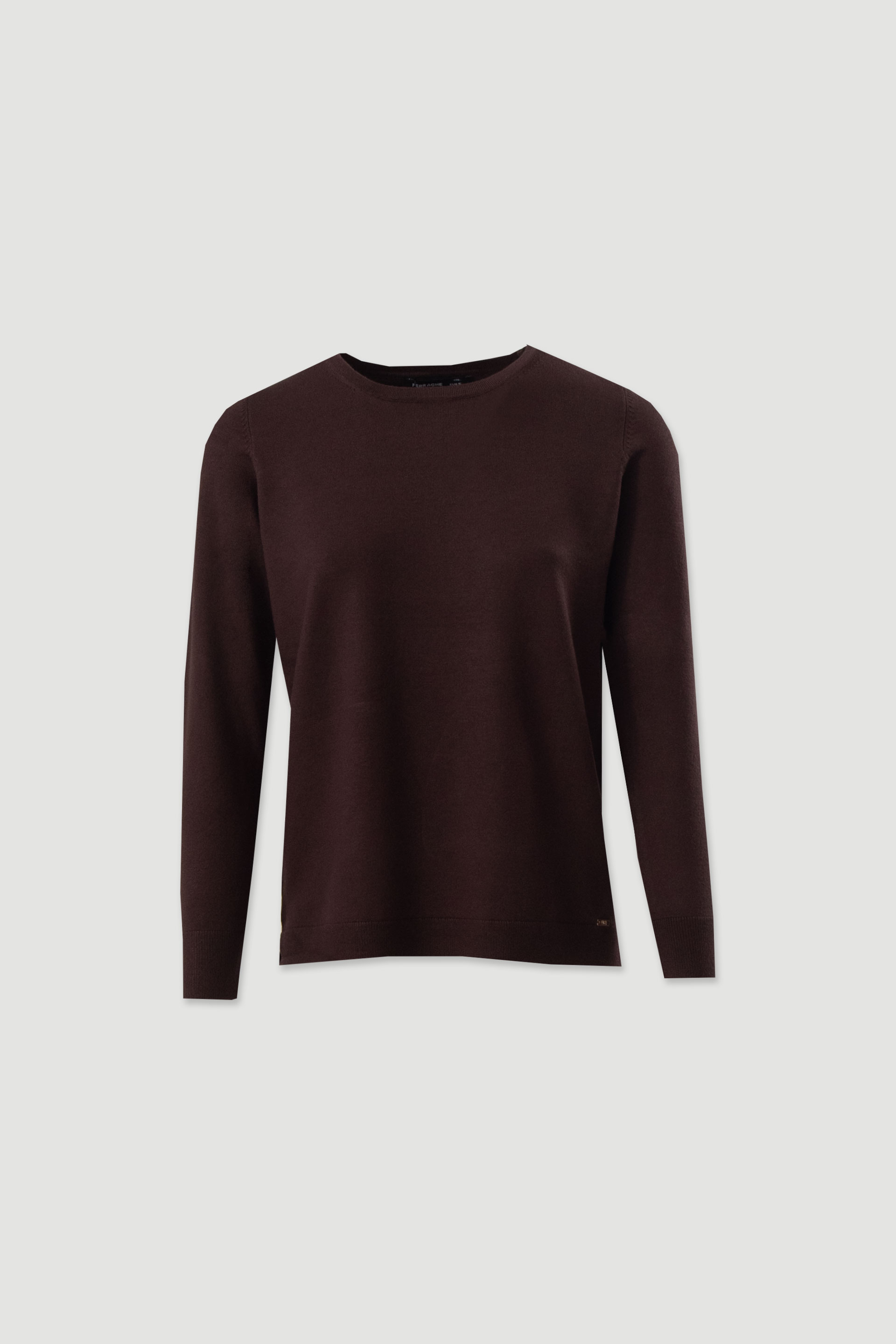 Camisola de malha com decote redondo