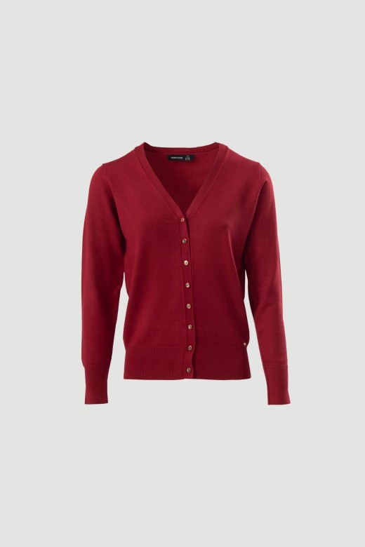 Knit cardigan with v-neck Knit cardigan with v-neck