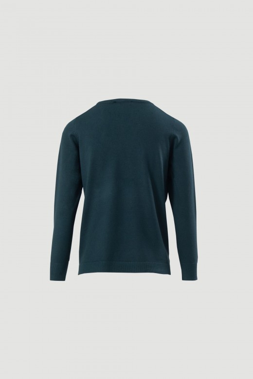 Knit top with round neckline Knit top with round neckline