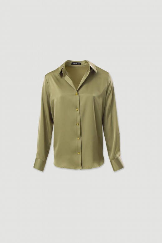 Satin long-sleeve blouse Satin long-sleeve blouse