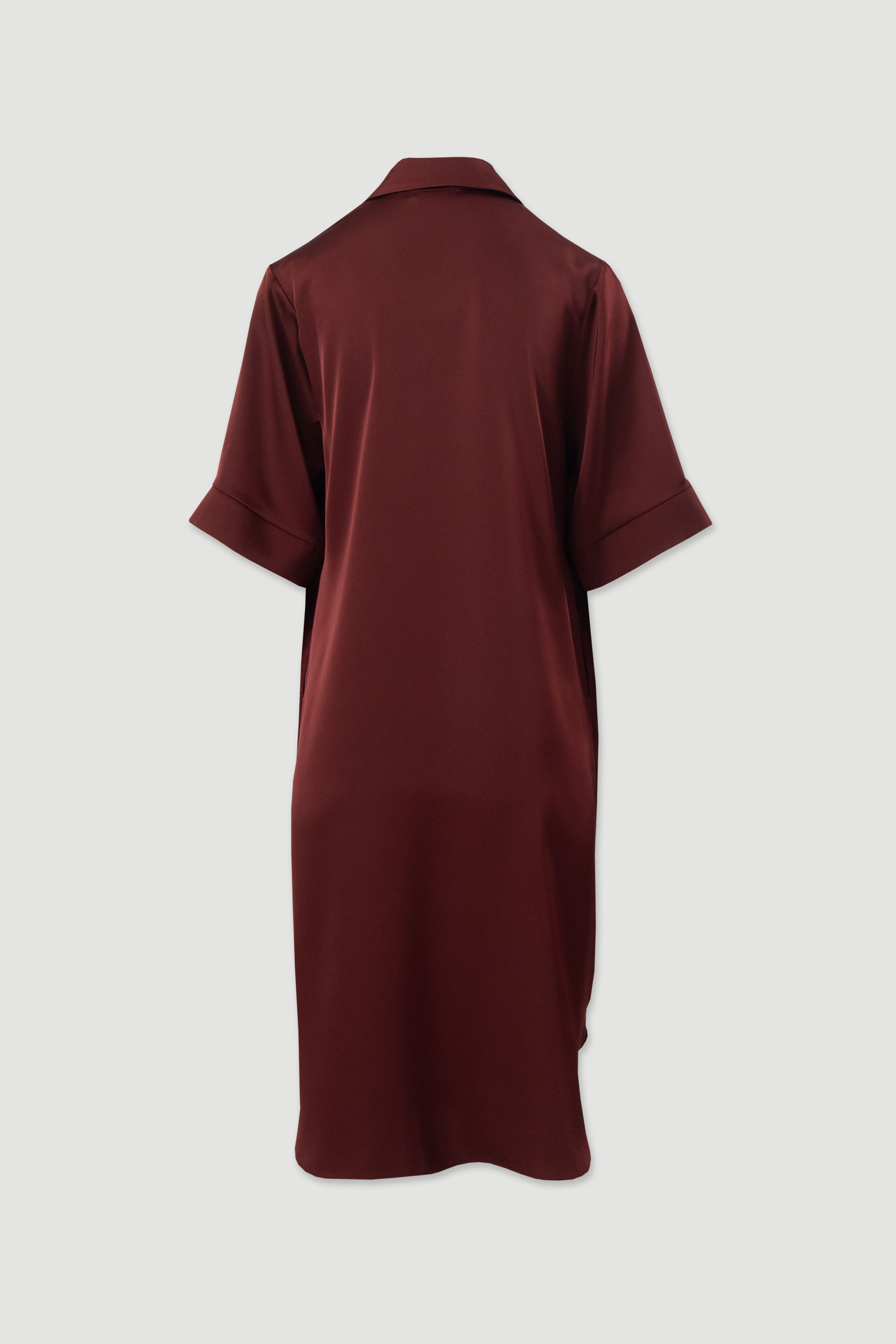 Fluid satin midi dress