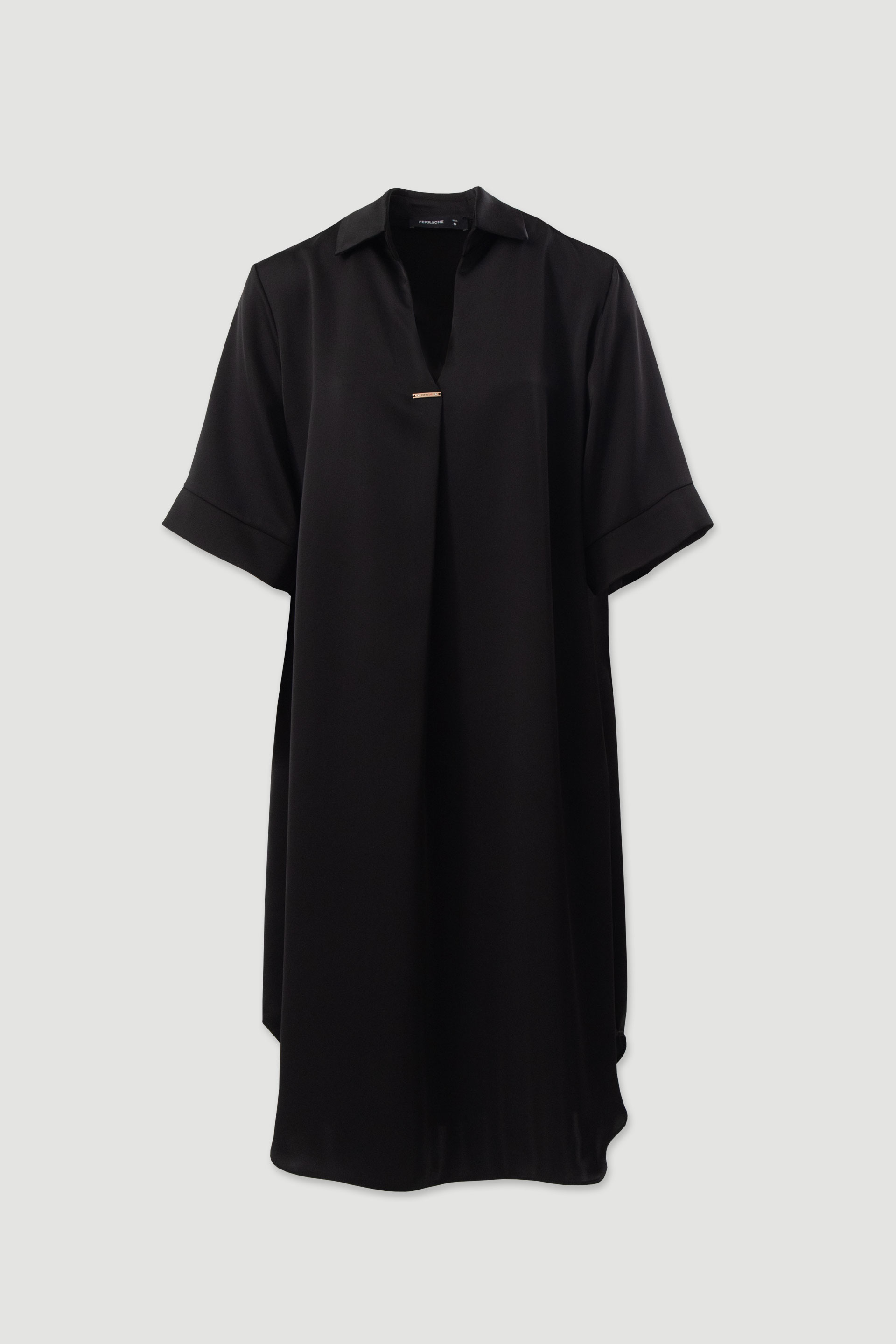 Fluid satin midi dress