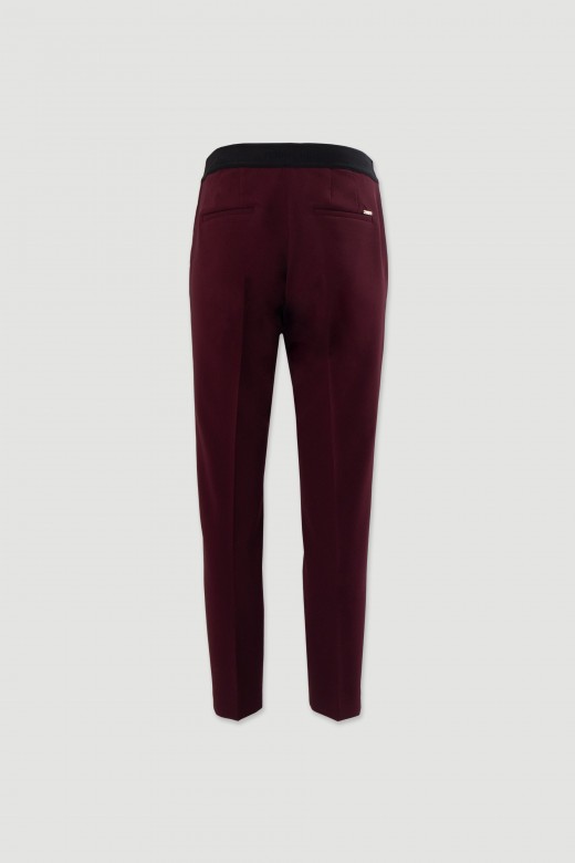 Classic trousers with elasticated waist Classic trousers with elasticated waist