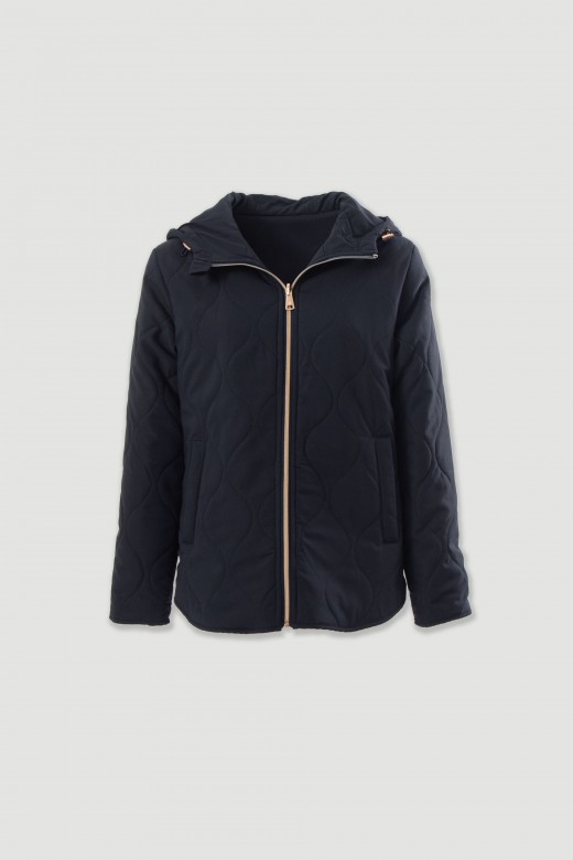 Parka reversible acolchada con capucha Parka reversible acolchada con capucha