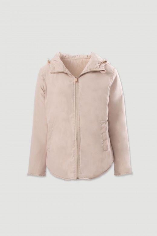Parka reversible acolchada con capucha