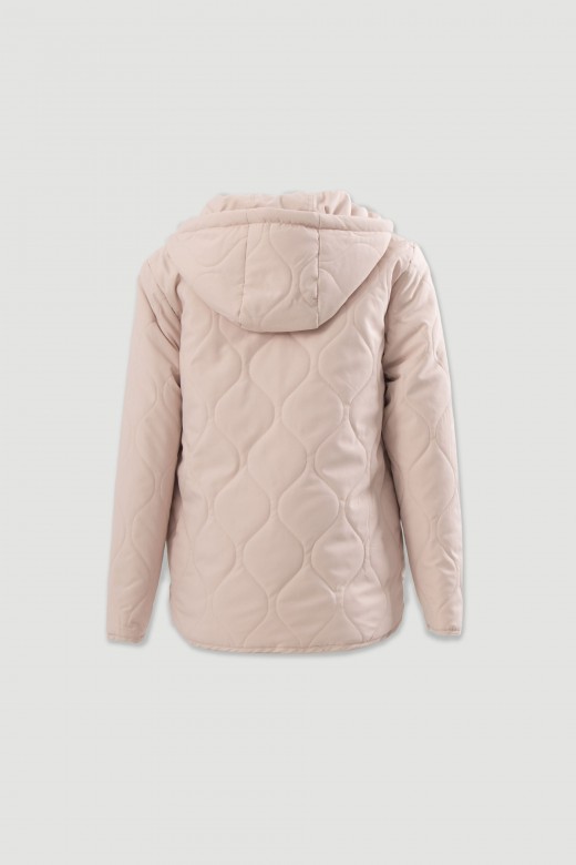Parka reversible acolchada con capucha