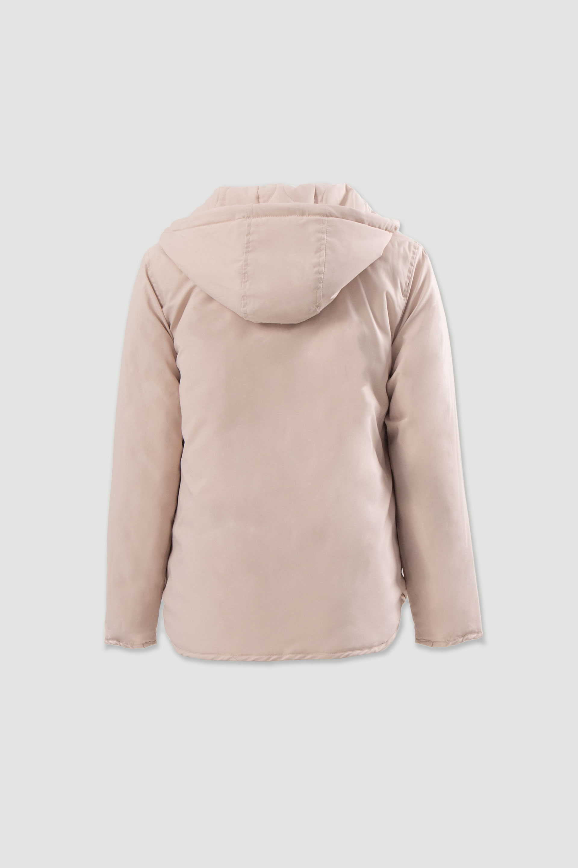 Parka reversível acolchoada com capuz