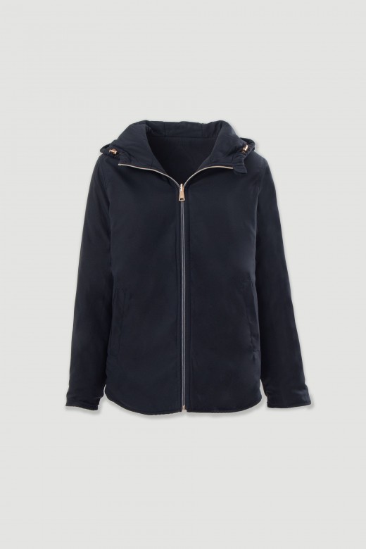 Parka reversible acolchada con capucha Parka reversible acolchada con capucha