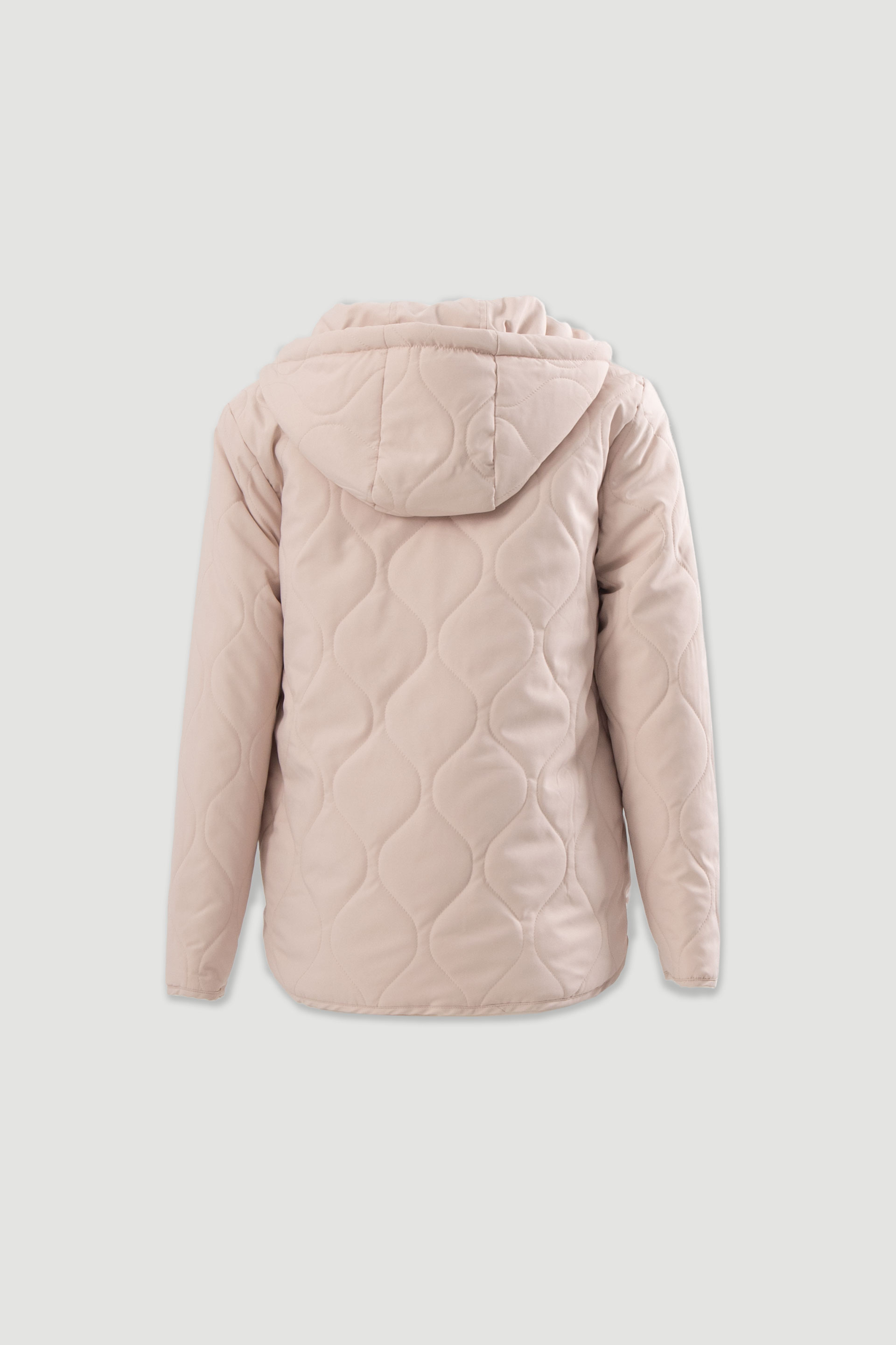 Parka reversível acolchoada com capuz