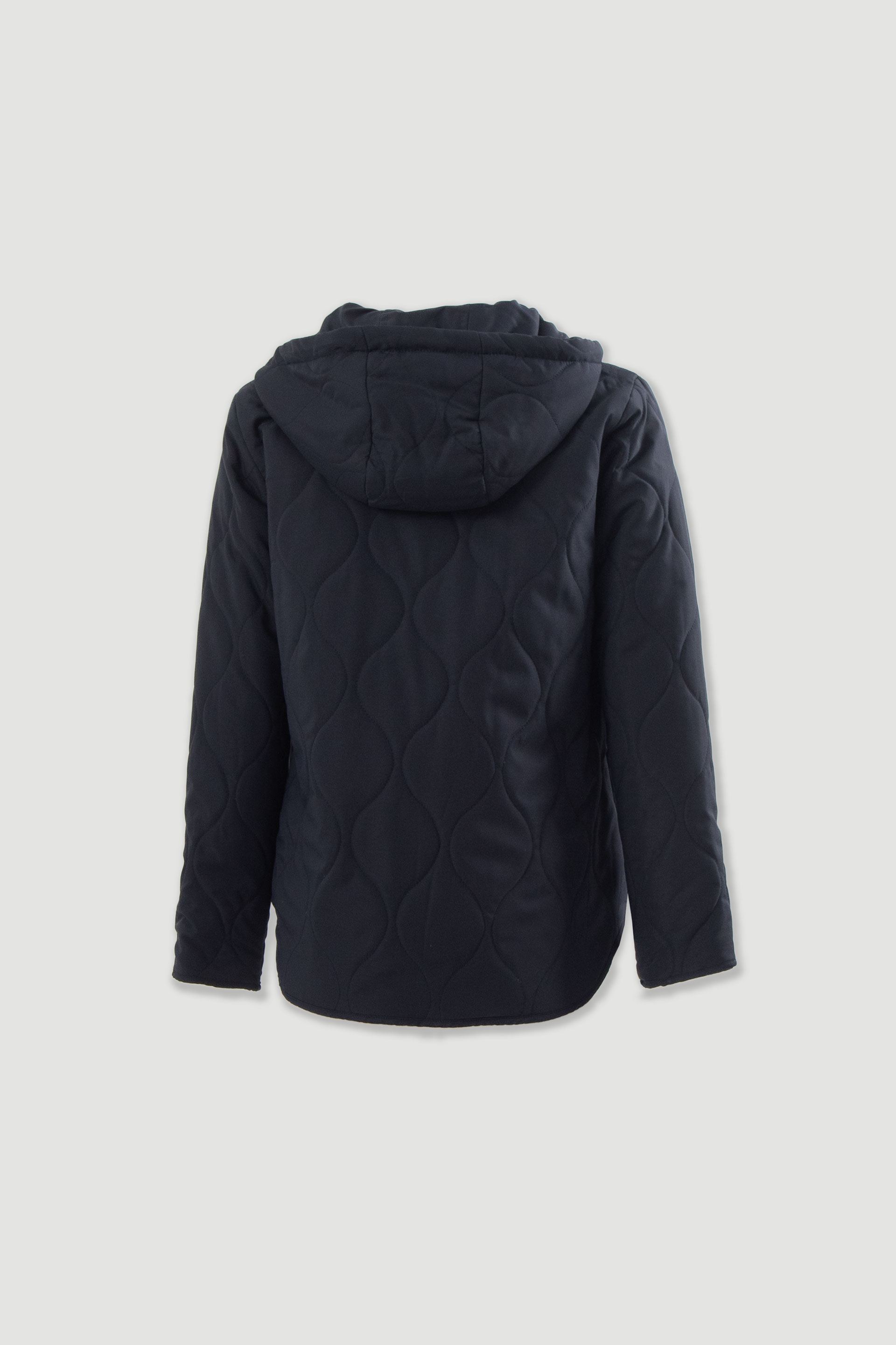 Parka reversível acolchoada com capuz