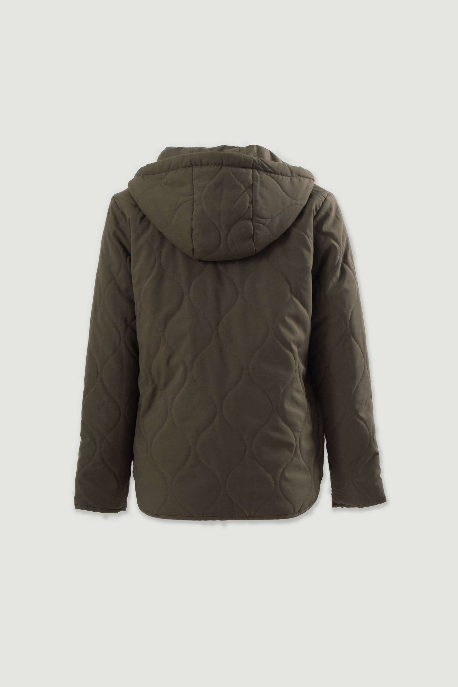 Parka reversível acolchoada com capuz