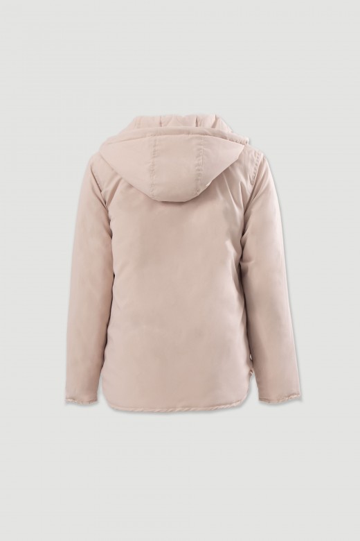 Parka reversible acolchada con capucha
