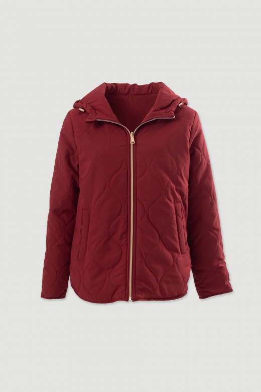Parka reversível acolchoada com capuz Parka reversível acolchoada com capuz