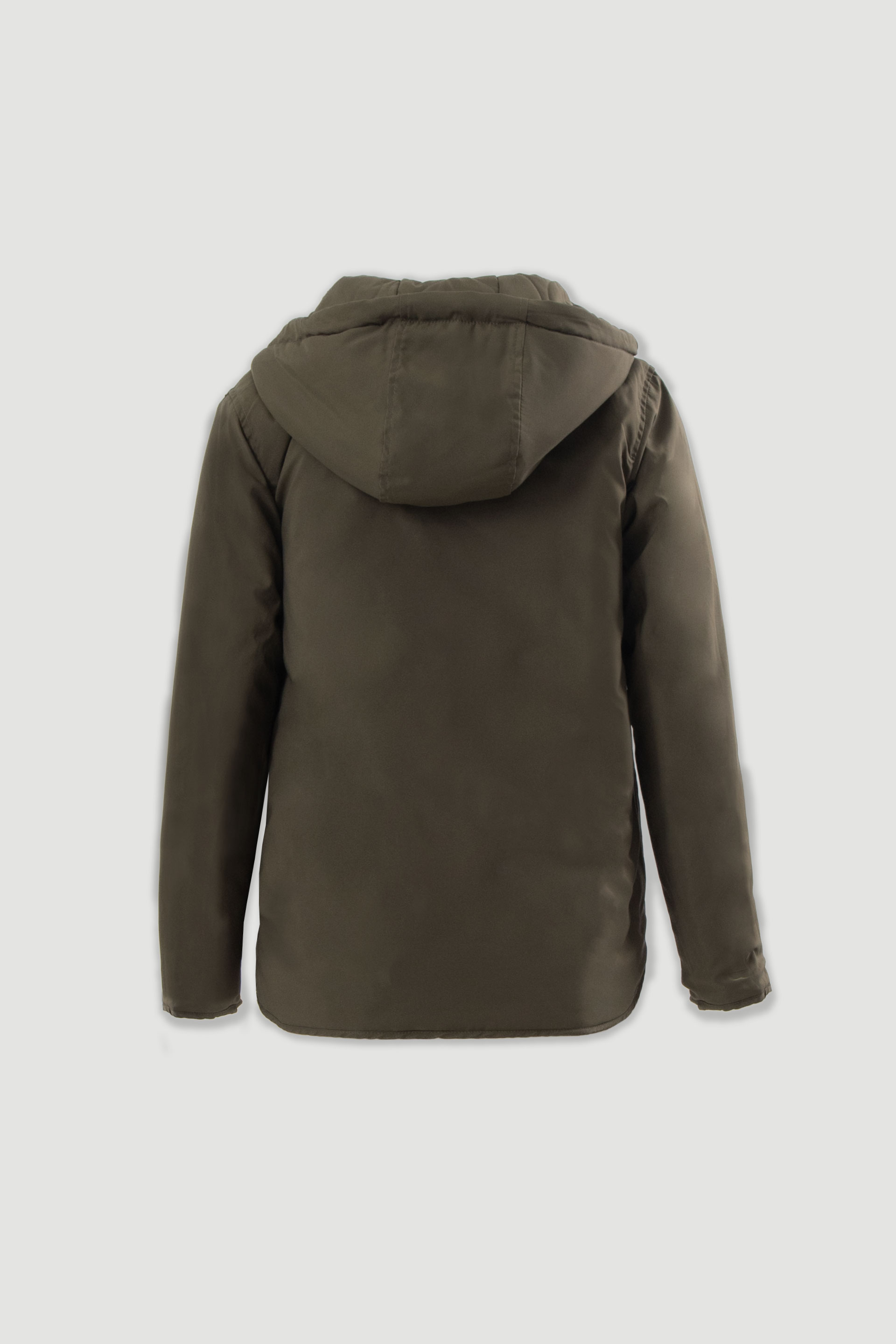 Parka reversível acolchoada com capuz