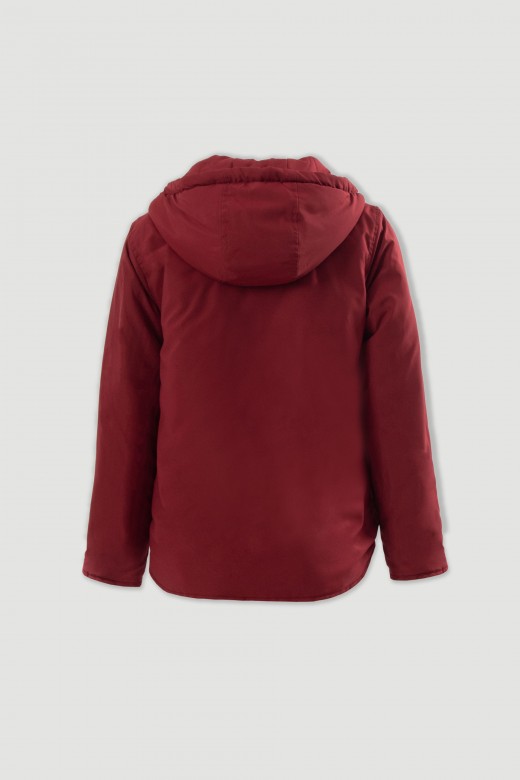 Parka reversível acolchoada com capuz Parka reversível acolchoada com capuz