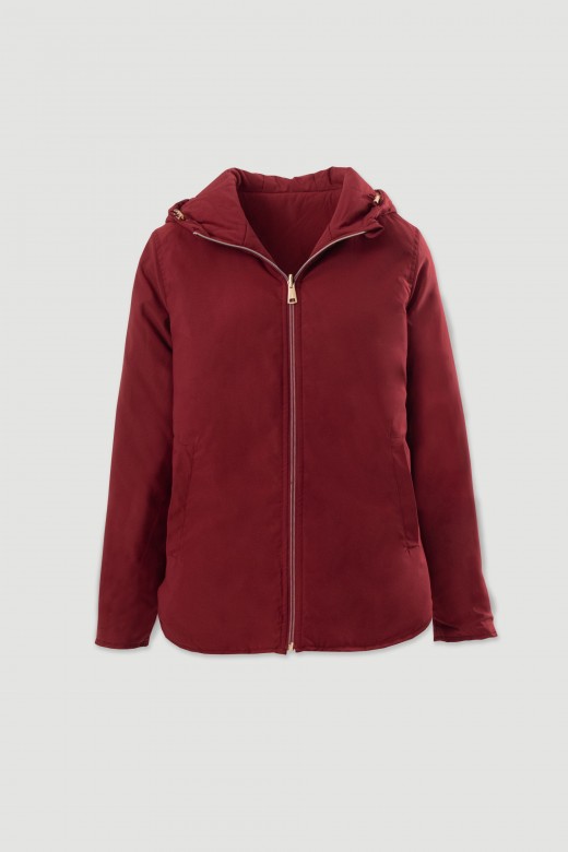 Parka reversível acolchoada com capuz Parka reversível acolchoada com capuz