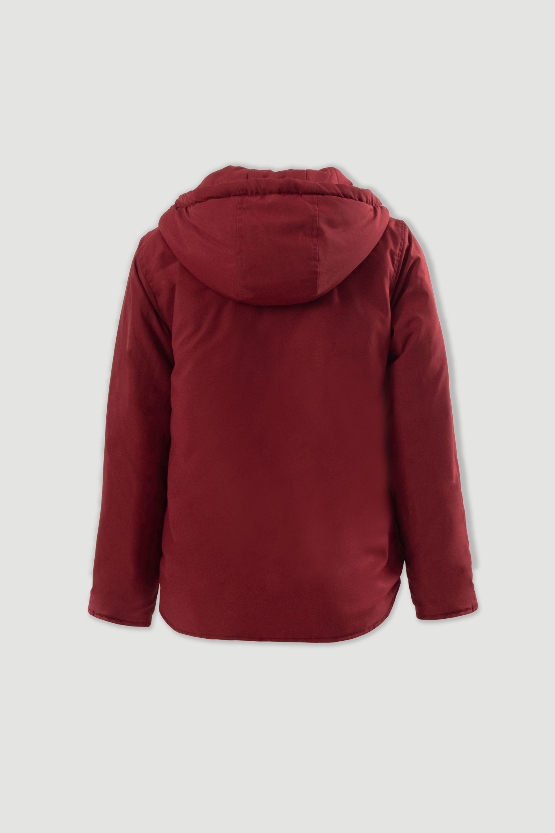 Parka reversível acolchoada com capuz
