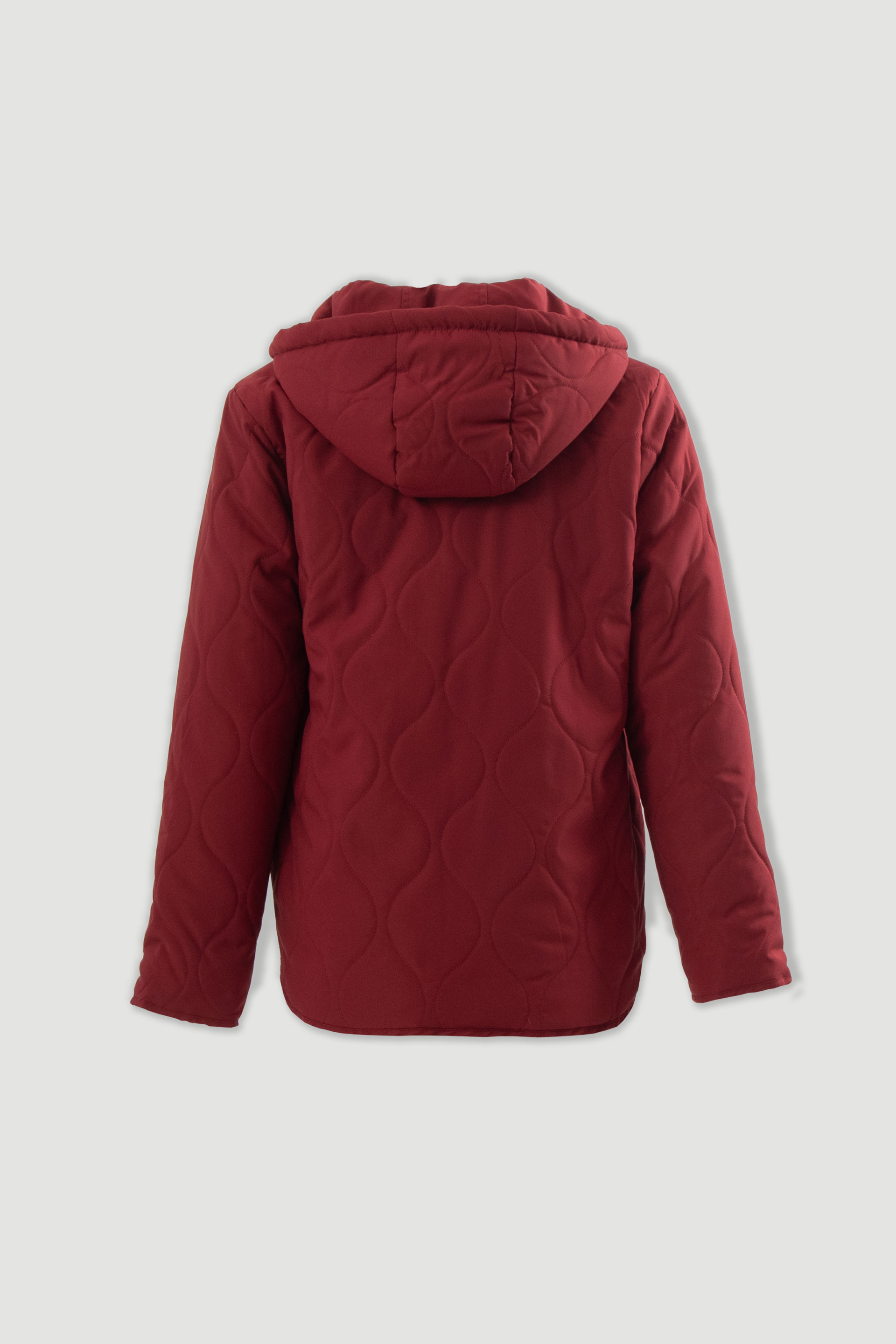 Parka reversível acolchoada com capuz