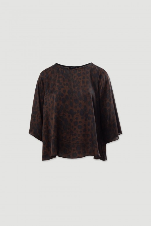 Printed fluid tunic