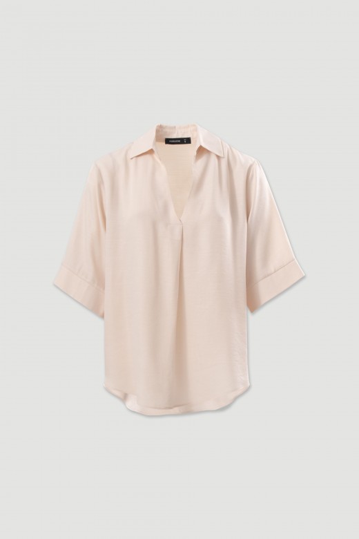 Fluid tunic with v-neckline Fluid tunic with v-neckline