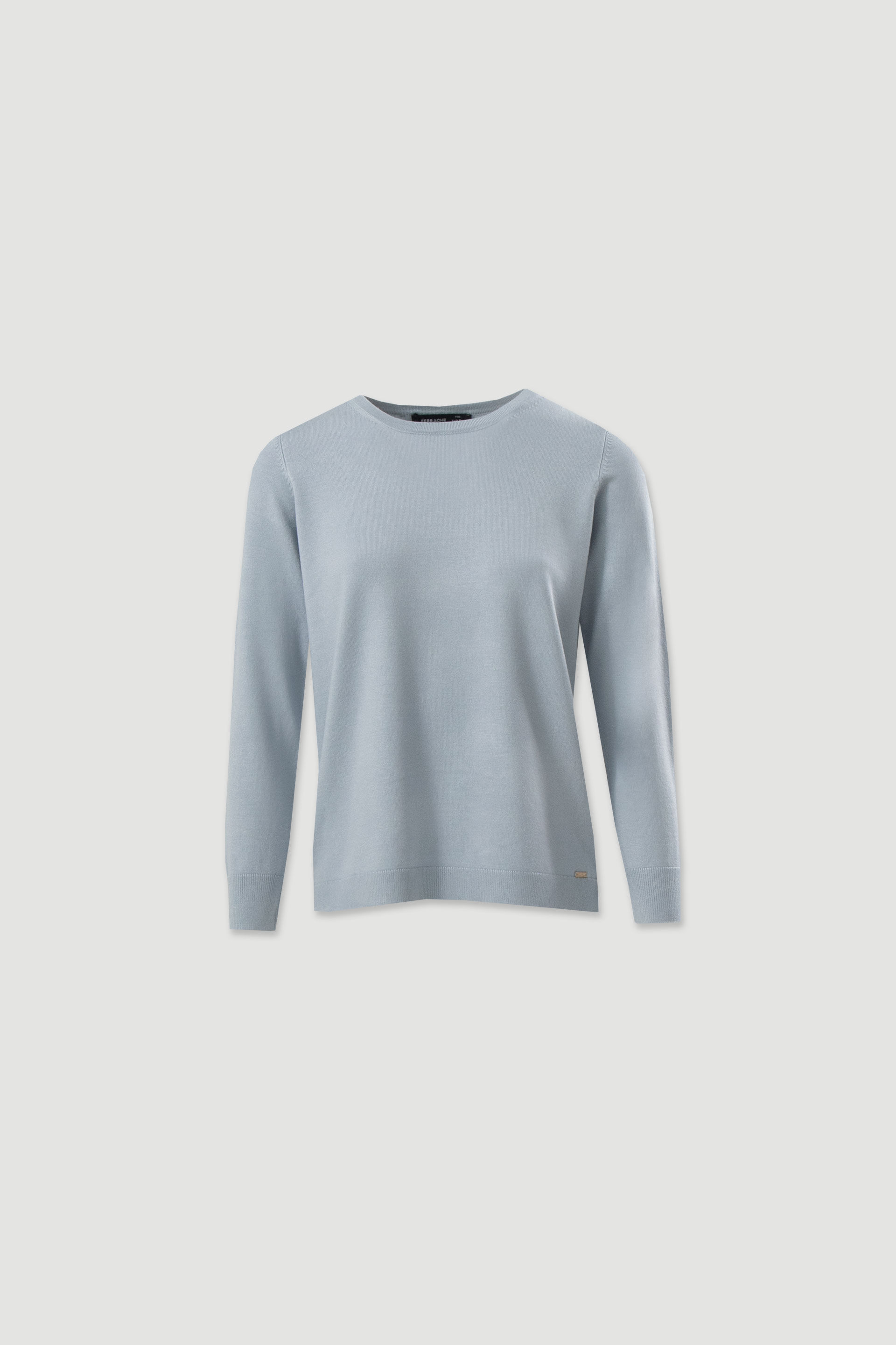 Camisola de malha com decote redondo