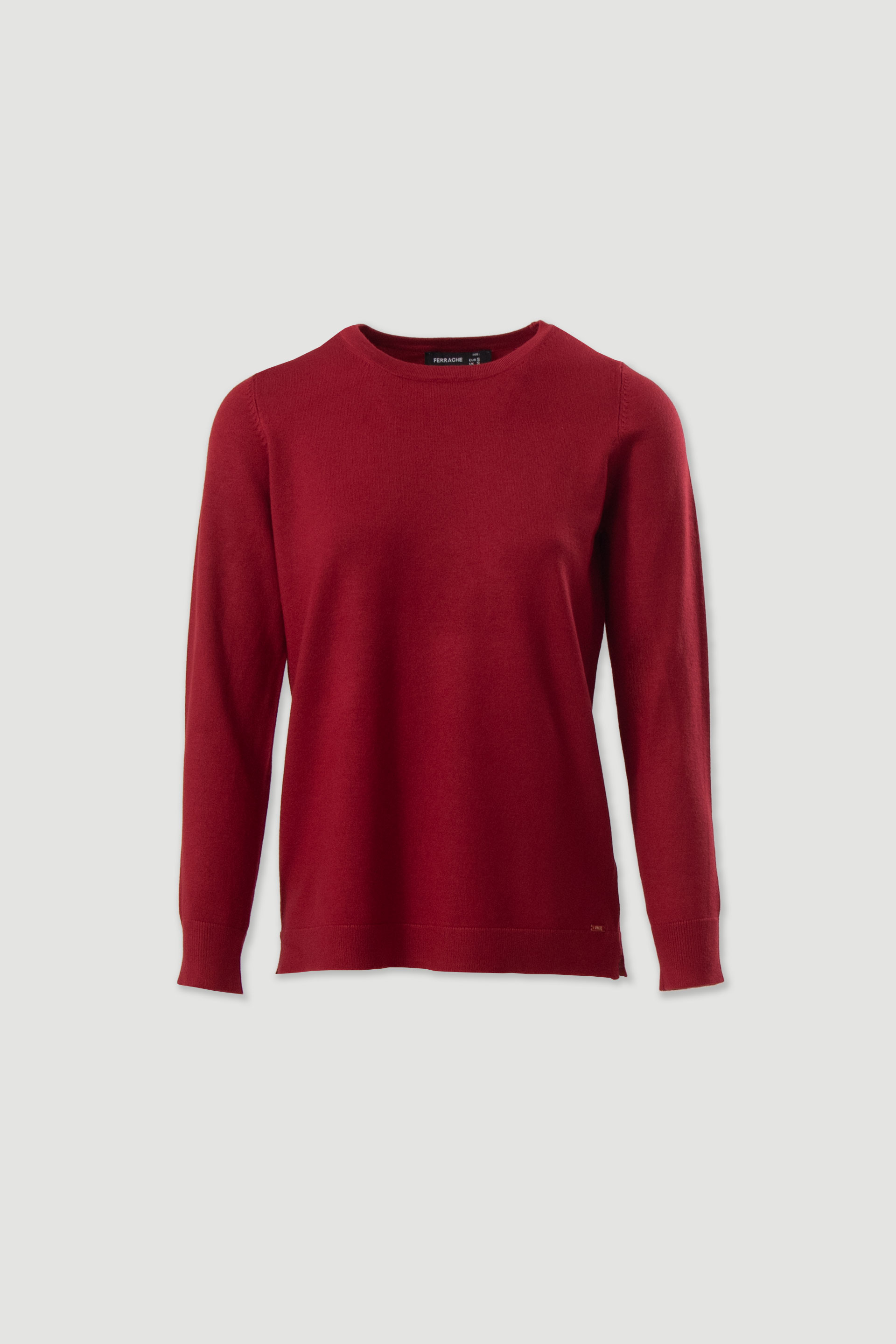 Camisola de malha com decote redondo