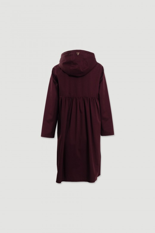 Long waterproof parka with hood Long waterproof parka with hood