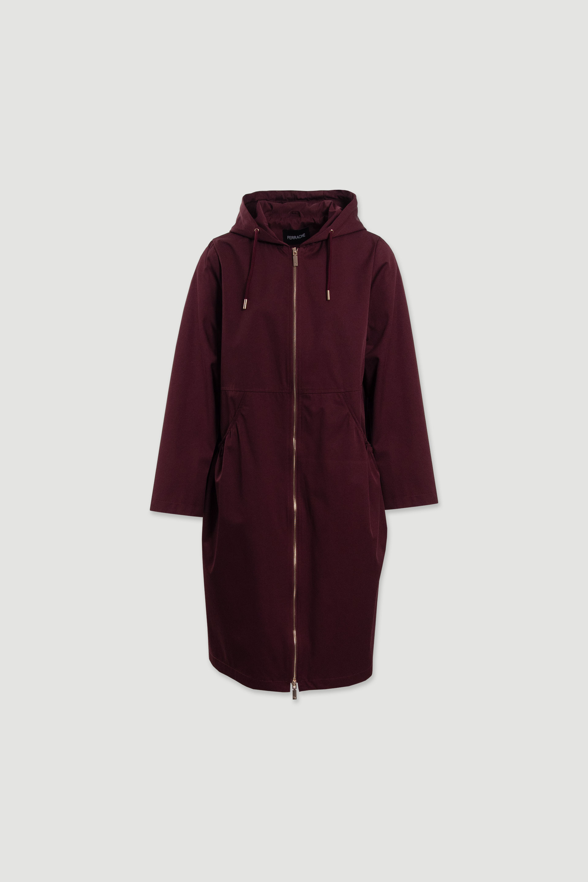 Long waterproof parka with hood