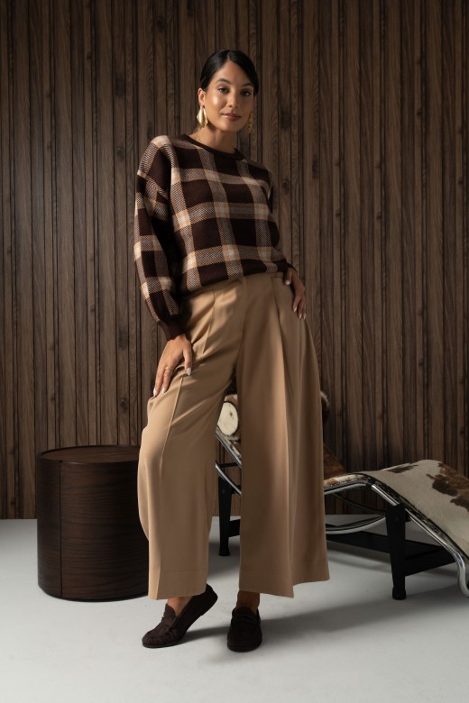 Wide leg trousers with pleats Wide leg trousers with pleats