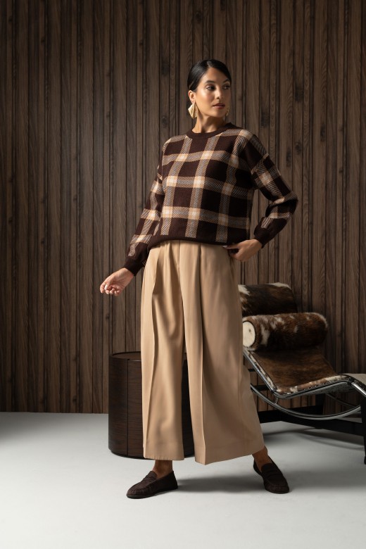 Wide leg trousers with pleats Wide leg trousers with pleats