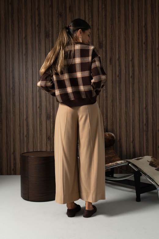 Wide leg trousers with pleats Wide leg trousers with pleats