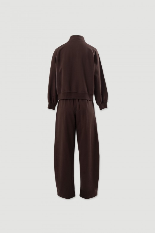Cotton sweatshirt and balloon trousers set Cotton sweatshirt and balloon trousers set