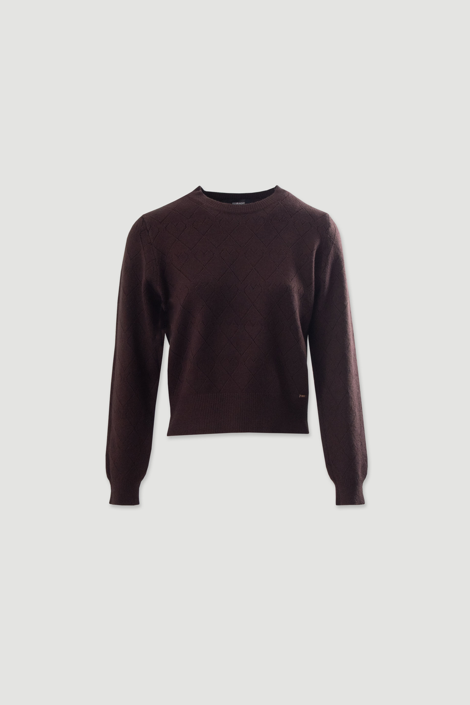Pull en maille à motif losanges
