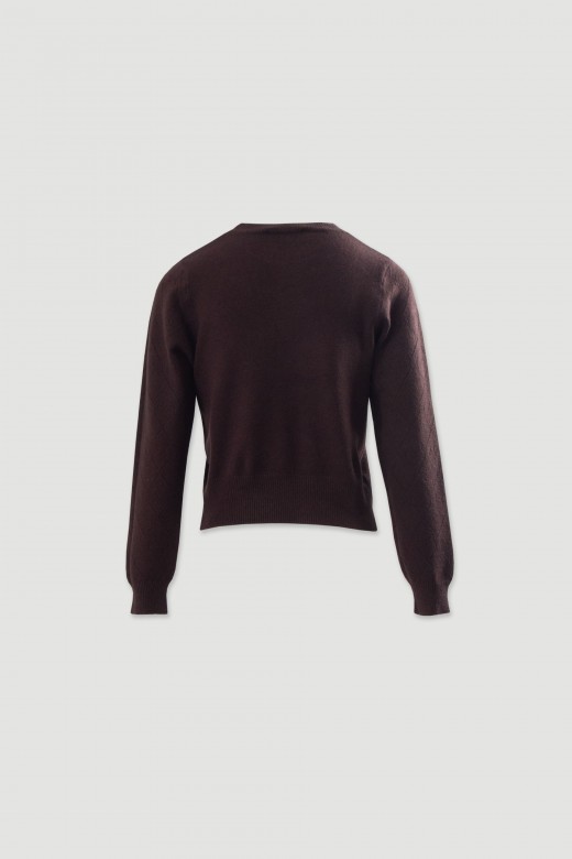 Diamond-pattern knit sweater Diamond-pattern knit sweater