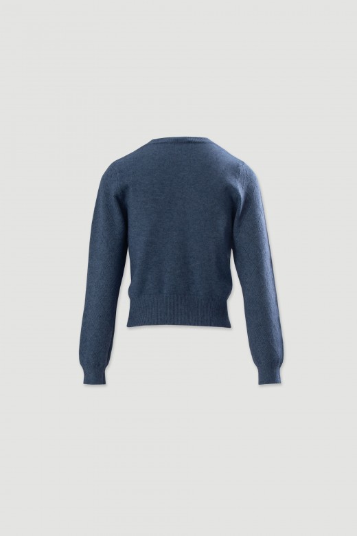 Diamond-pattern knit sweater Diamond-pattern knit sweater