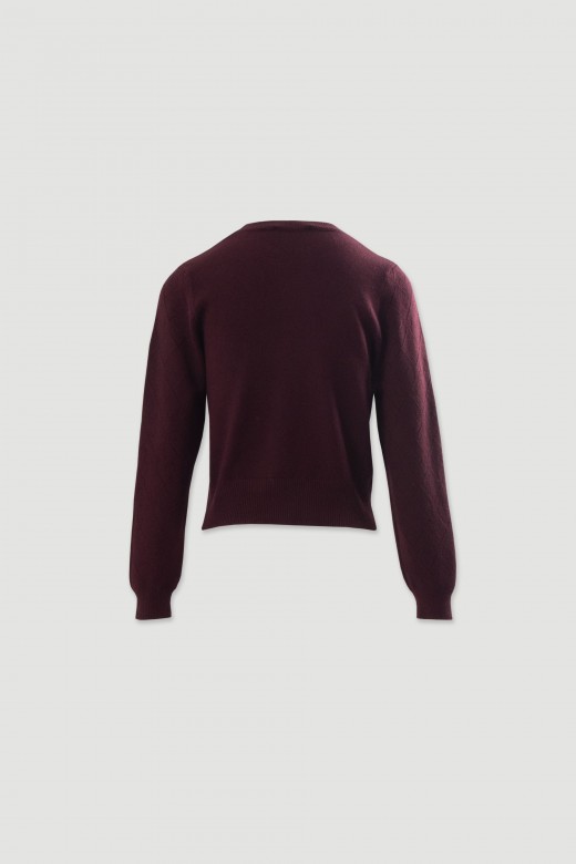 Diamond-pattern knit sweater Diamond-pattern knit sweater