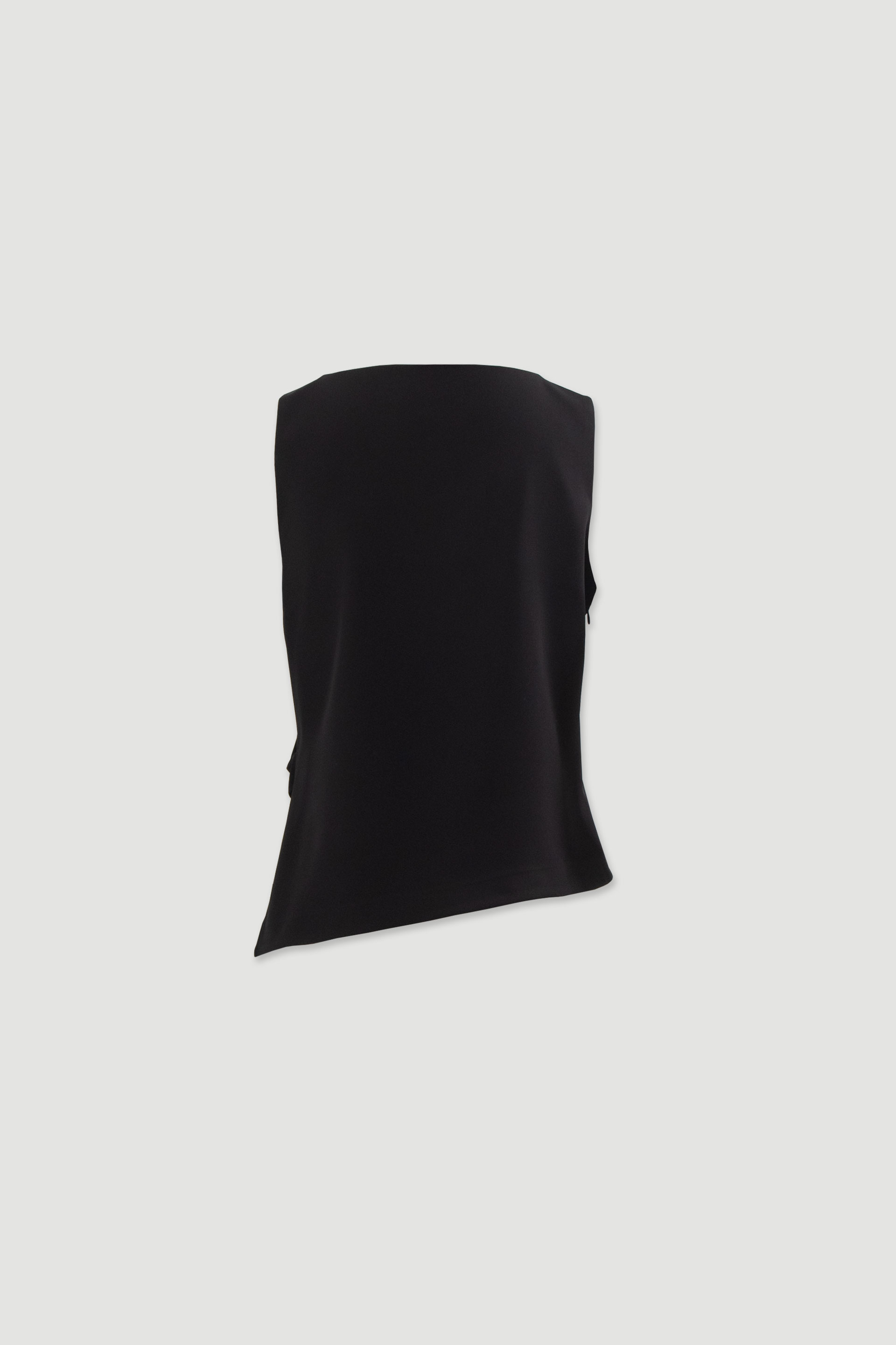 Top asymétrique avec détail drapé