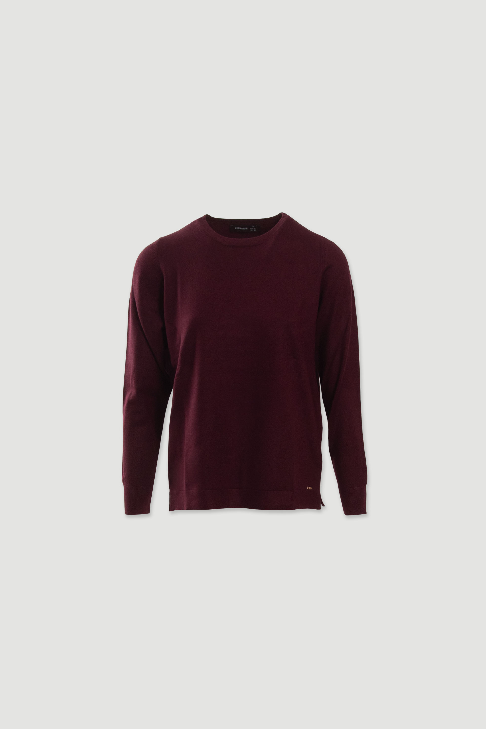 Camisola de malha com decote redondo