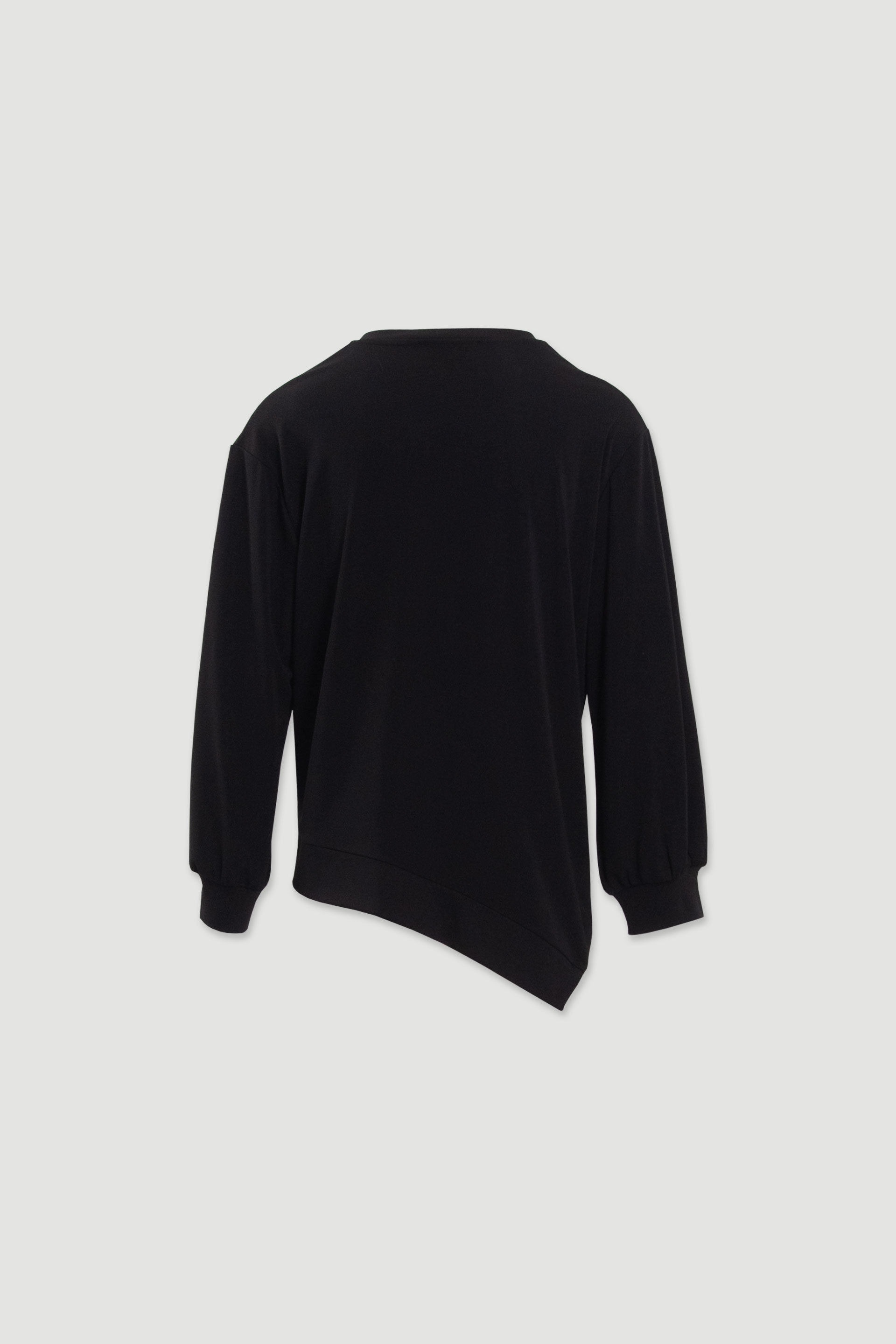 Camisola fluida com decote em v