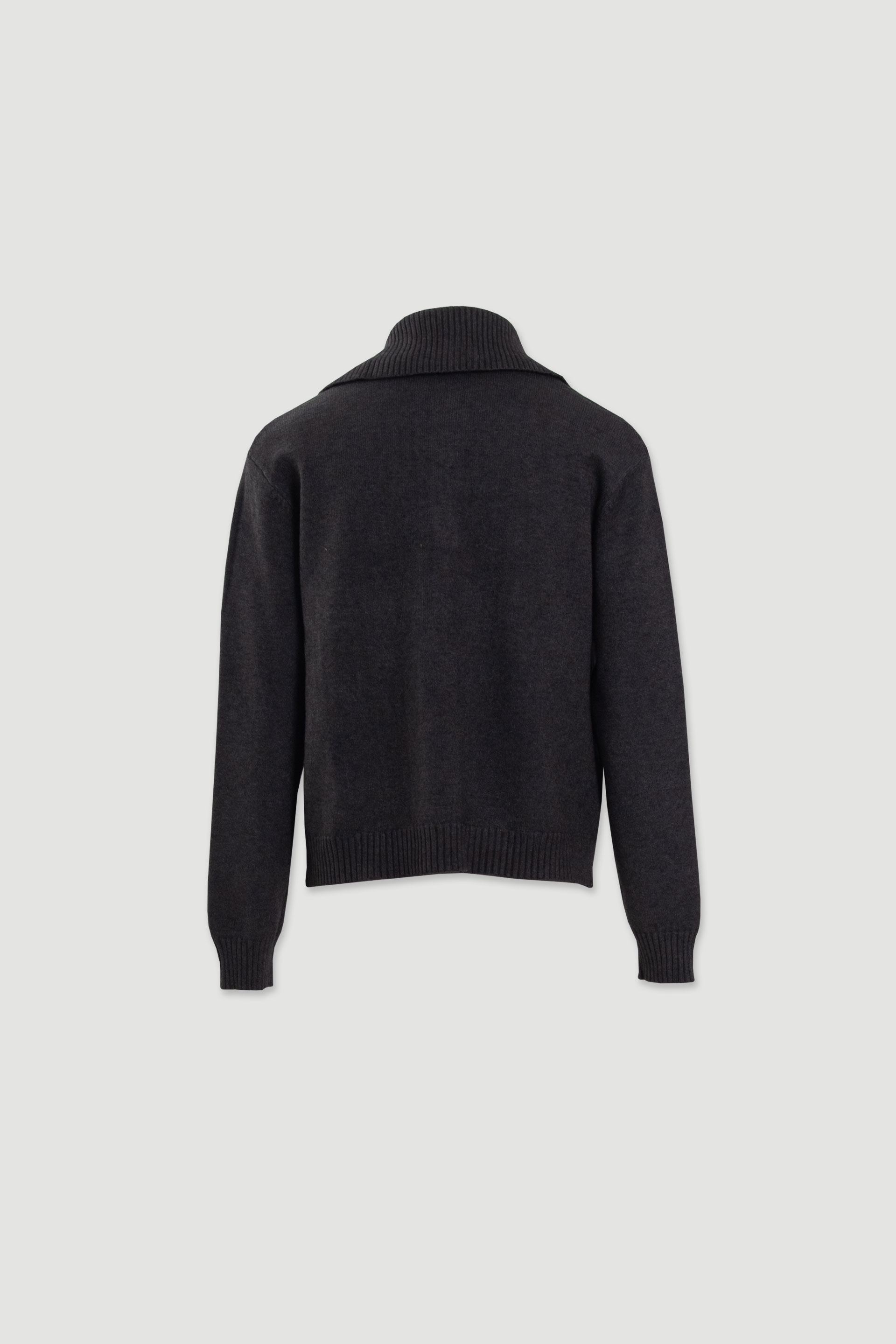 Jersey de punto trenzado con cuello polo