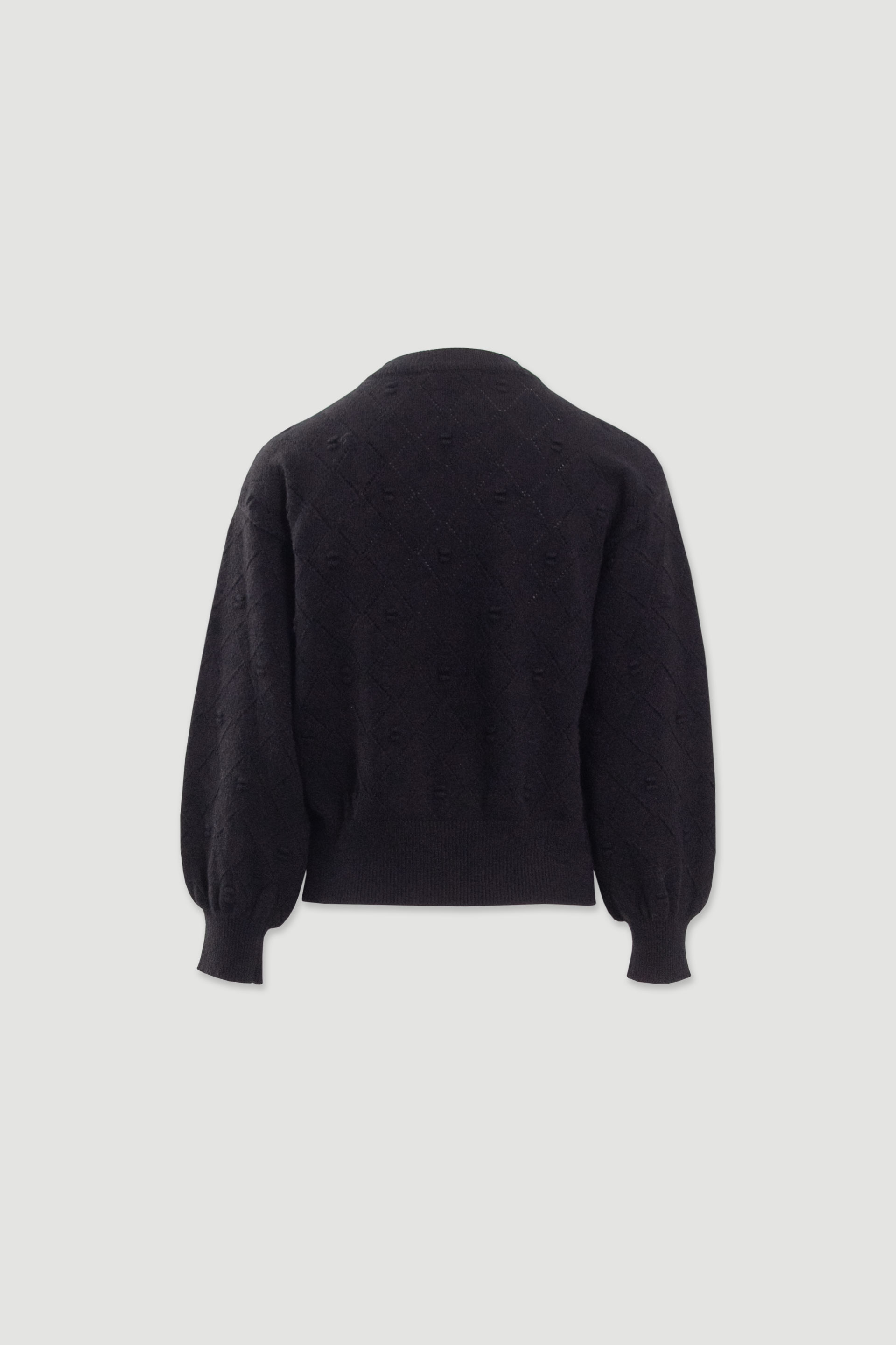 Camisola de malha com padrão de losangos