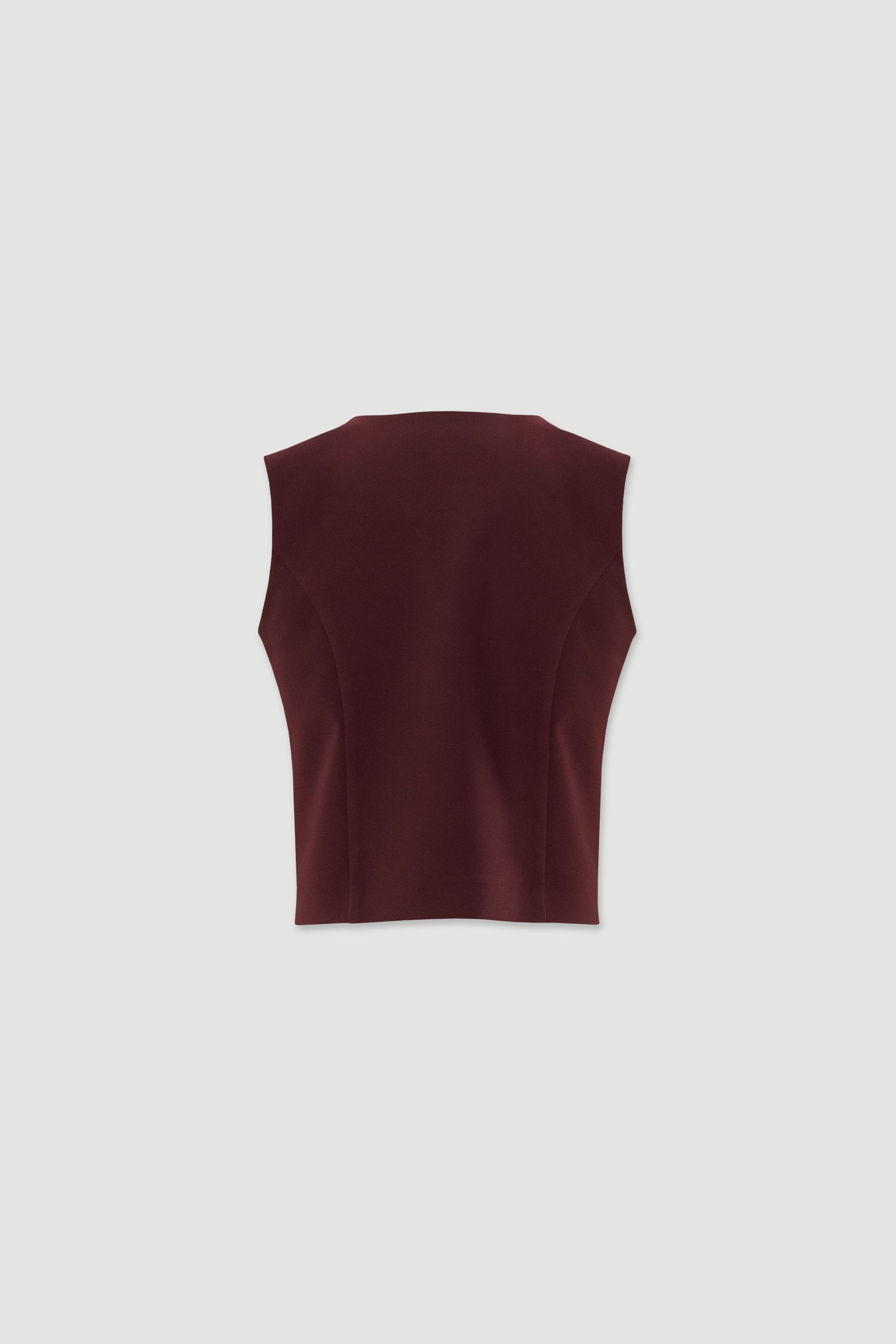 Fitted vest with v-neckline