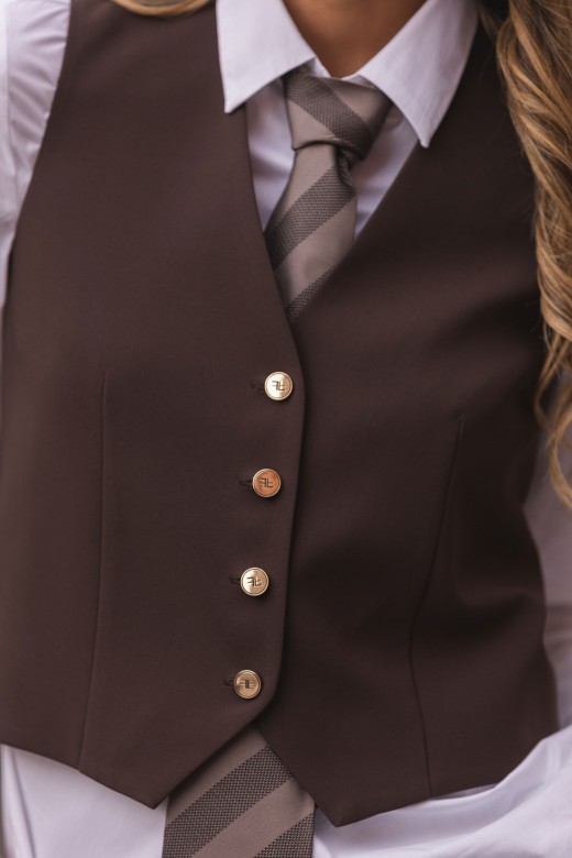 Fitted vest with v-neckline Fitted vest with v-neckline