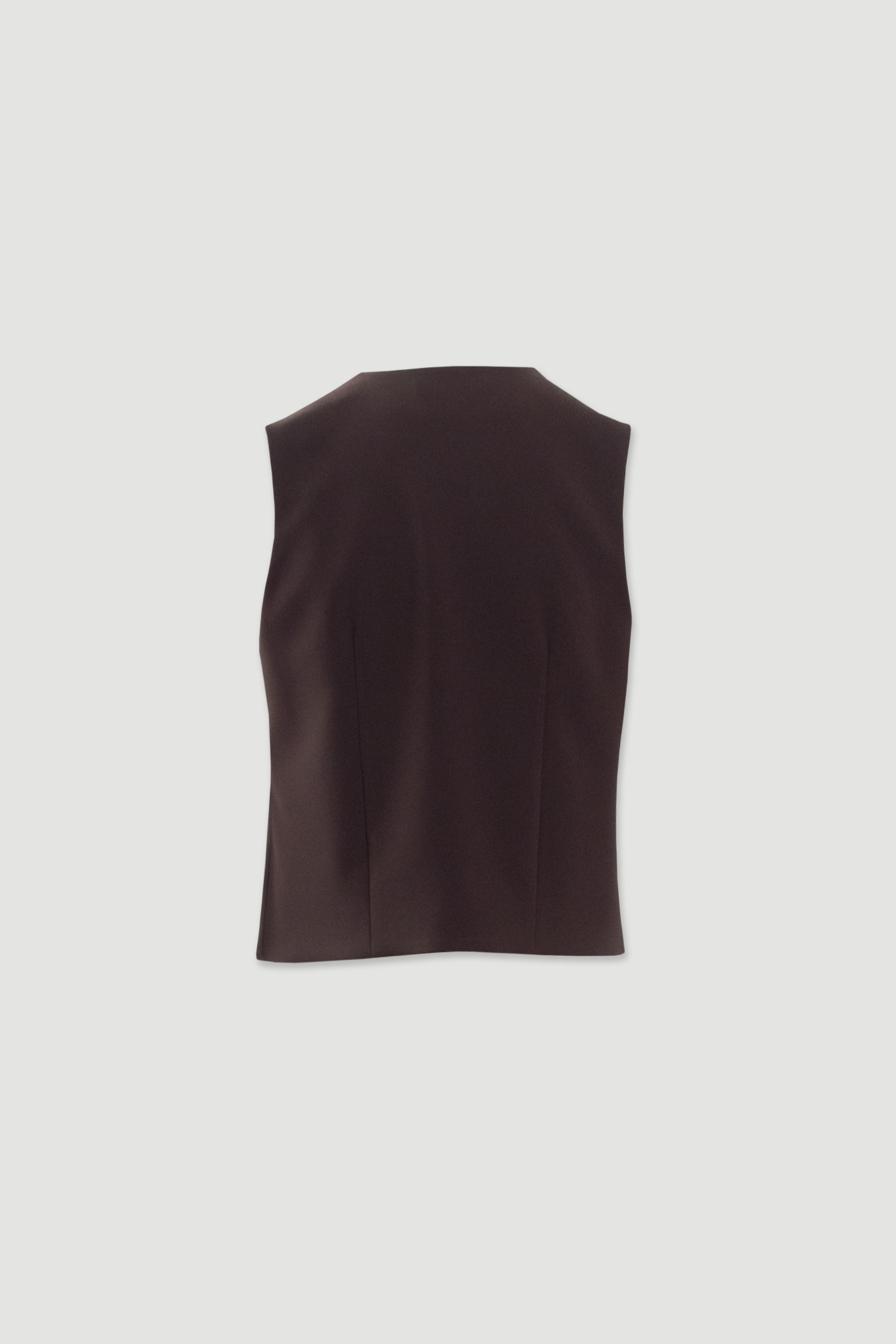 Fitted vest with v-neckline