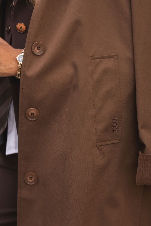 Waterproof midi parka with hood Waterproof midi parka with hood