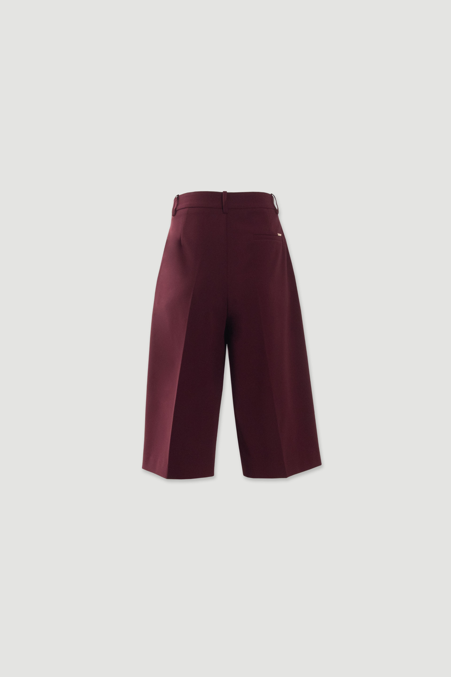 Bermuda taille haute à plis