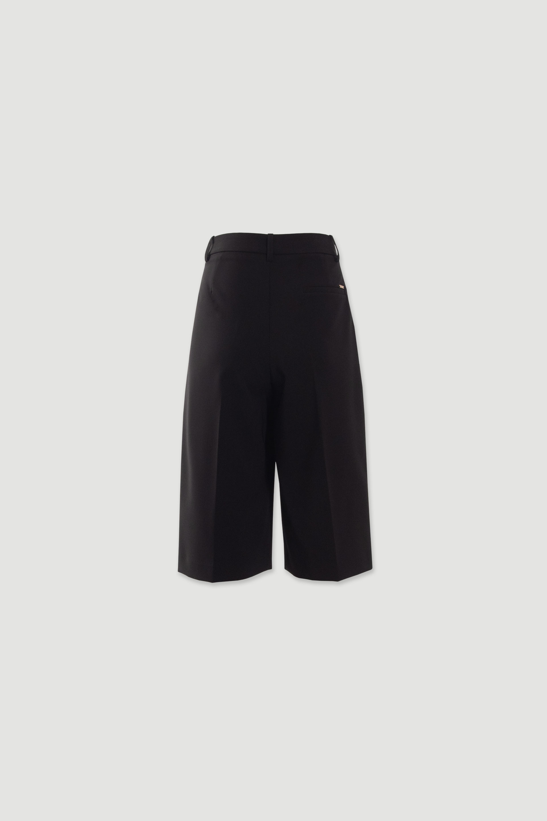 Bermuda taille haute à plis